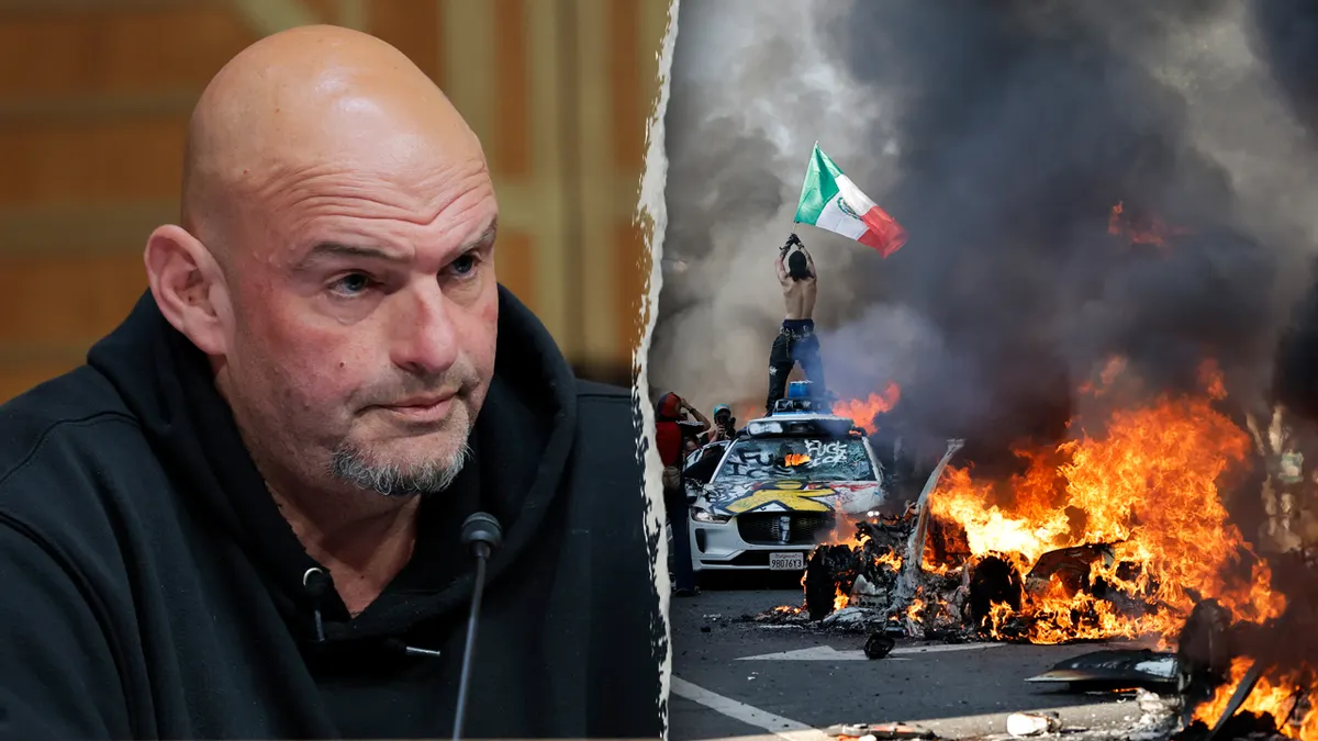 Fetterman calls out ‘anarchy’ in LA, noting that Dems forfeit ‘moral high ground’ by failing to decry violence